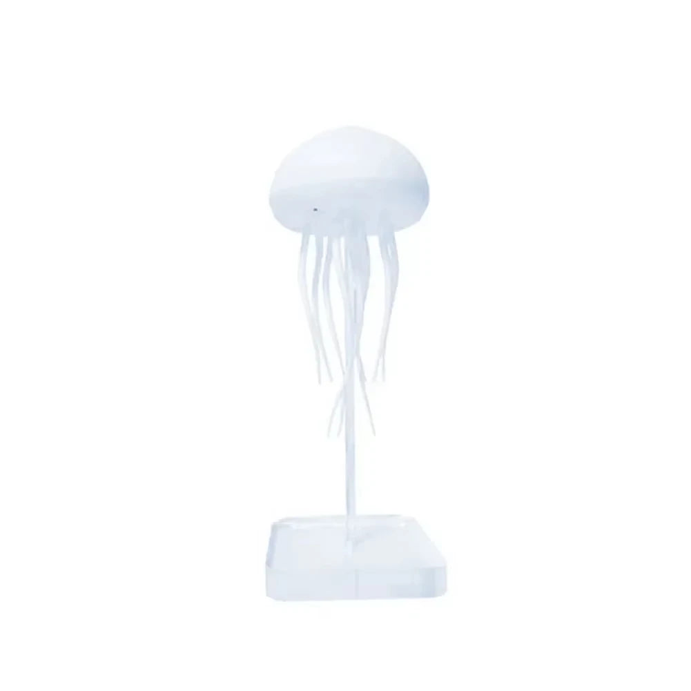 Jellyfish Cartoon LED Night Light – Voice Control RGB Rotating Lamp
